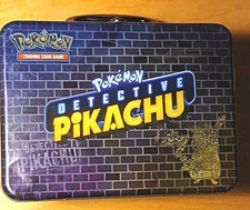 Pokémon Detective Pikachu Metal Lunchbox Only. Tin Case, No Cards. Works Great picture