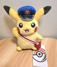 Pokemon Center Special Delivery Pikachu Plush Doll Mail Carrier NWT picture