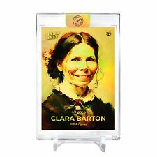 CLARA BARTON Card GleeBeeCo Holo Figures #CBAR *One & Only* Encased Gold 1/1 picture
