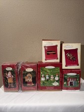 Hallmark Christmas Ornaments Lot Of 6 w/ Boxes 5 NIB Excellent Condition picture