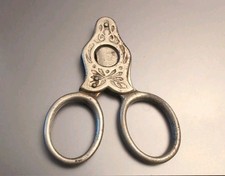 Antique Cigar Cutter Cheroot GERMANY Scissor Gent's Tip Art Nouveau Tobacciana picture