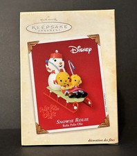 2003 Hallmark Disney Snowie Rolie Polie Olie On Sled Keepsake Ornament picture