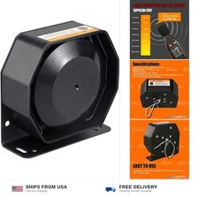 200W PA Siren Horn Speaker 125-135dB IP66 Waterproof Car Truck Vehicle picture