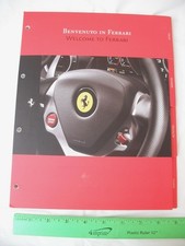 Welcome To Ferrari, 3-Ring Binder Inserts, 4 Sections, 16 Pages, Italian Italy picture