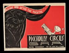 Vtg Hotel Piccadilly Circus Bar NYC Photo & Advertising Ephemera 1945 picture