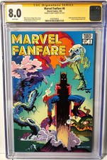 SANDY PLUNKETT SIGNED MARVEL FANFARE 6 (1983)-CGC SS 8.0 picture