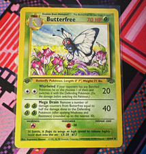 Pokémon TCG Butterfree 1st Edition 33/64 Base Set 1999 English WotC picture