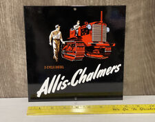 Allis Chalmers 2 Cycle Diesel Metal Sign Engine Tractor Farm Agriculture Gas Oil picture