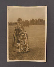 Old Antique Vtg Ca 1920s Harmon Percy Marble Native American Indian Photo Lady picture