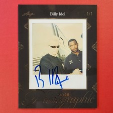 6-02-05 2025 Leaf Photographic encased polaroid autograh signed by Billy Idol /1 picture