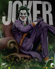 1:6 Joker DC Comics Fan Art UNPAINTED Resin Garage Kit Seated Statue picture