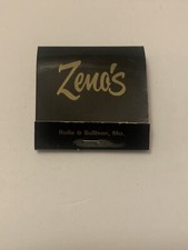 Vintage Zeno’s Matchbook Full Unstruck Ad Matches Souvenir Motel Collect picture