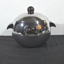 Vintage West Bend Penguin Hot Cold Server Chrome Bakelite Ice Bucket MCM picture