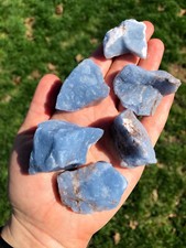 Raw Angelite Stone, Natural Angelite from Peru picture