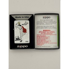2007 Zippo Windy Girl 1940s Model 24396 L 07 Dec Lighter Box Papers Collectible picture