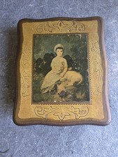 Vintage Mele masterworks series Miss Franks Italian Florentine jewelry box picture