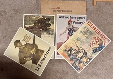 Vintage 1964 Reproductions US Propaganda Posters World War I set of 4 picture