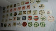 46 German Beer Bar Coasters, 1960s - 70s, Falkenbier, Heidelberger, Kasreiter++ picture