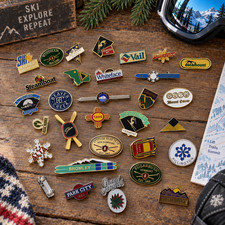 Ski Resort Pin Collection Lot of 30 Vail Stowe Killington Snowbird Rare Vintage picture