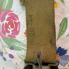 Vintage military airplane seat belt from 1944. picture