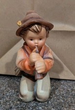 Vintage Goebel Hummel 1951  Little Tooter Shepherd Boy Figurine 214/H Pristine picture