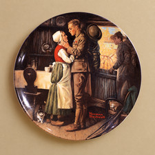 Norman Rockwell Soldier's Farewell 1983 Collector Plate Tribute Series picture