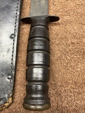US Camillus Knife With Leather Sheath picture