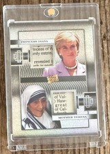 Princess Diana & Mother Teresa 2026 Historical Premium Text Relic 1/1 picture