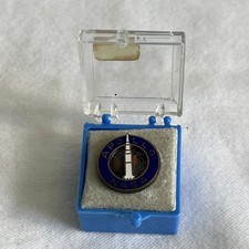 Vintage 1969 NASA Apollo II Antaya Employee Enamel Lapel Pin & Box picture