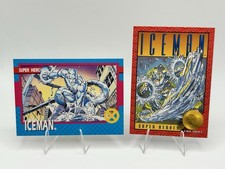 1992 X-Men Series 1 & 1993 X-Men Series 2 ICEMAN #4 & #15 Impel picture