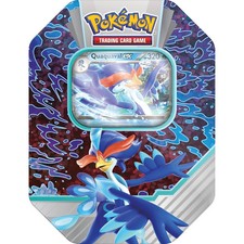 Pokemon TCG: Paldea Partners Tin - Quaquaval ex - 4 Packs picture