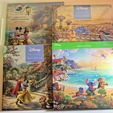 Disney Thomas Kinkade Calendar Lot 2018 2020 2022 2025 New Sealed Original Art picture