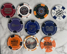 Harley Davidson Lot of (10) Poker Chips ~ SD AZ WI TN OK NM NC OH Sturgis B9-8 picture