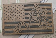 Wolf Forty Designs Large US Bonefrog SOF Patch - Forward Observations Group FOG picture
