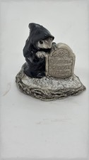 Vintage Wee Forest Folk Ghost of Christmas Yet To Come Mouse Figurine 1987 picture