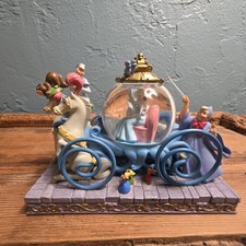 Damaged Disney 50th Anniversary Musical Snow Globe Carriage with Cinderella picture