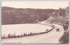 Manitoba MB Trans Canada Highway Conoco Touraide Automobile Postcard c1940s picture