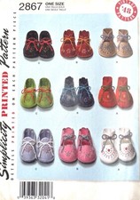 Simplicity Baby Booties Pattern 2867 UNCUT picture