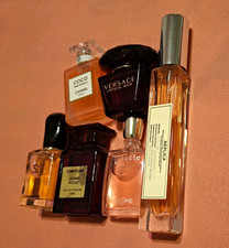 Chanel Coco Mademoiselle & Versace Crystal Noir Mini Perfume Bottle Lot picture