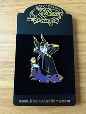Vintage 2004 Disney Auctions Talking Maleficent and Diable LE 500 Pin picture
