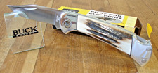 LEROY REMER BUCK KNIFE 112 TA RANGER 420 HC BLADE ALUMINUM FRAME STAG HANDLE USA picture