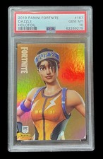 2019 panini fortnite #167 dazzle rc; series 1 USA holofoil PSA 10 GEM picture