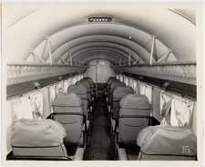 1934 Douglas DC-2 Airliner Cabin Interior Original Photo 8x10 First Flight Day picture