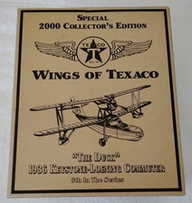 Wings Of Texaco Special 2000 Collector Edition 1936 The Duck Keystone Plane Bank picture