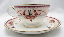 Ghibli Kiki's Delivery Service Jiji Cat Tea Cup Saucer Pink Noritake Bone China picture