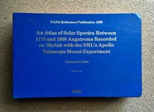 Vintage 1981 NASA Atlas of Solar Spectra Leonard Cohen Skylab Apollo Telescope picture