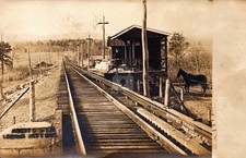 Wilkes-Barre & Hazleton Rwy Albert PA station 1908 RPPC Postcard COPY picture