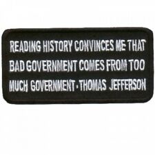 Motorcycle Biker Vest Jacket Patch - Bad Government comes from Too Much picture