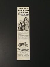 Vintage 1962 Triumph T120R Motorcycle Original Ad picture