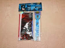 VINTAGE 1991 DC COMICS  BATMAN PENGUIN SCHOOL STUDY KIT  NEW OLD STOCK picture